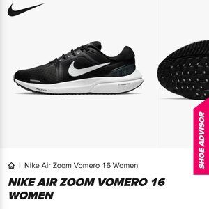 NWT/Box Women's Nicke Air Zoom Vomero 16 Black - 7